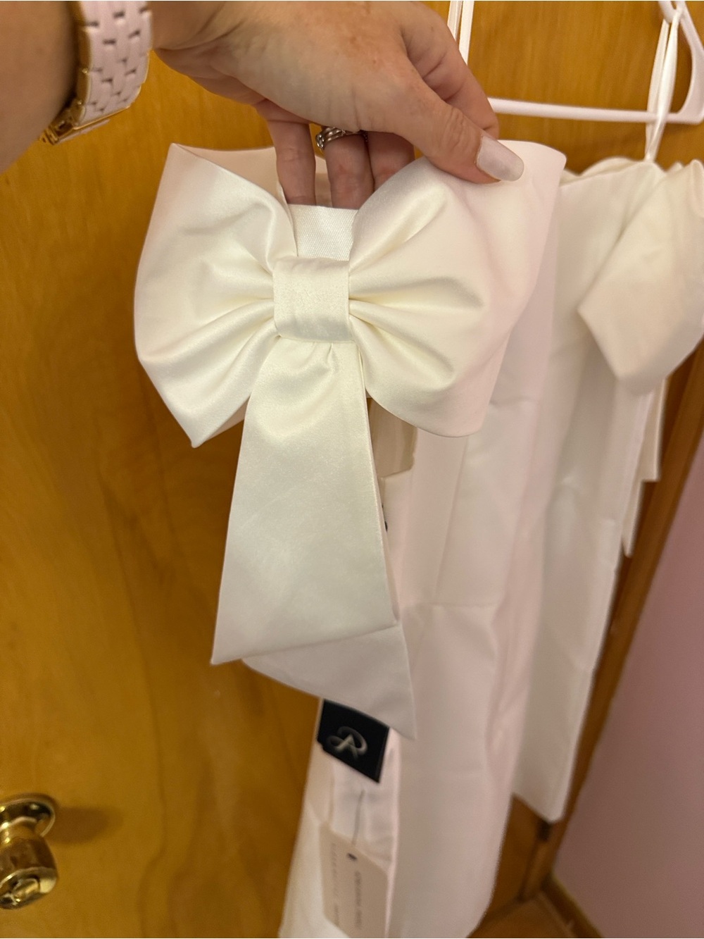 Adrianna Papell Off-Shoulder Ivory Cocktail Dress - Picture 7 of 12